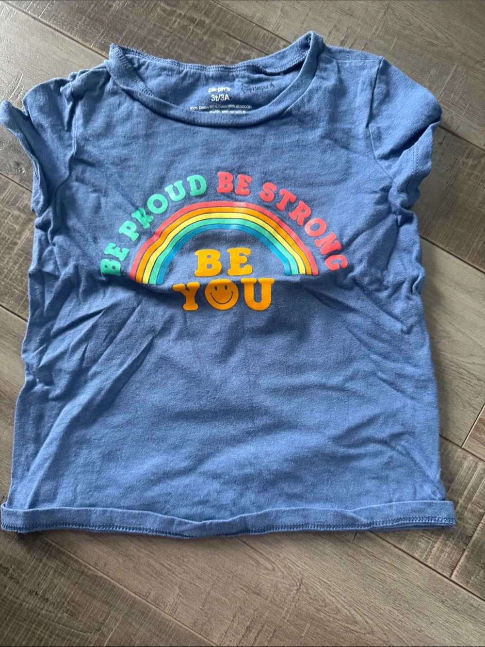 Carter's Orange, Blue, Yellow & Light Blue Short Sleeve Graphic Tee